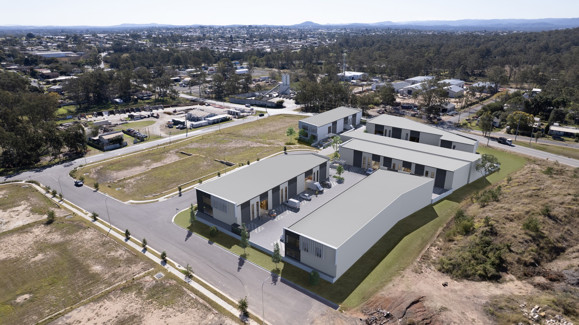 Artist’s impression of both stages of Moorvale Commons on completion